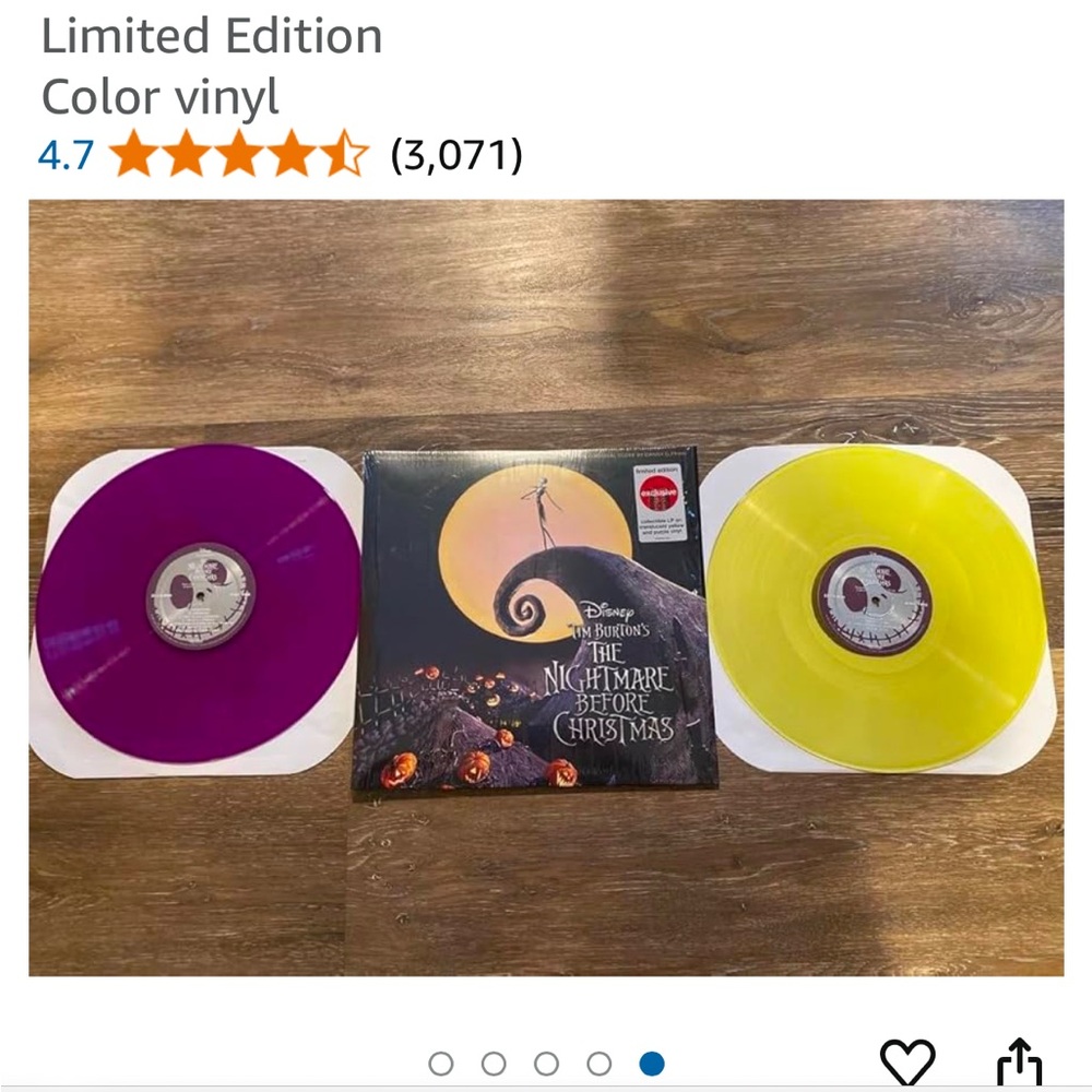 Nightmare before Christmas limited edition, exclusive collectible records